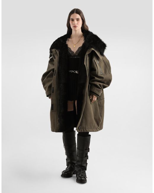 Dolce & Gabbana Black Wool And Cashmere Miniskirt