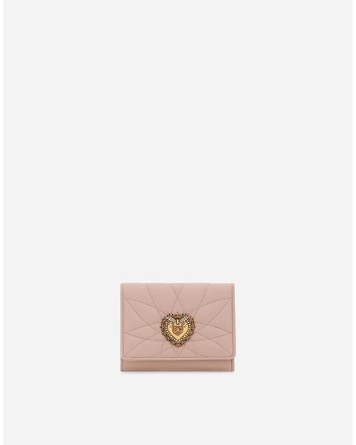 Dolce & Gabbana Pink Devotion Matelasse Wallet