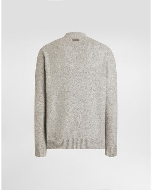 Dolce & Gabbana Gray Cardigan With Buttons for men