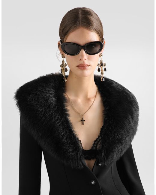 Dolce & Gabbana Black Single-Breasted Wool Jacket