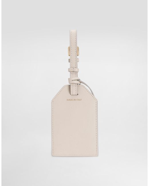 Dolce & Gabbana White Calfskin Keychain