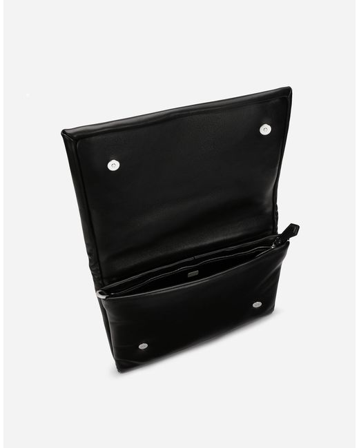 Dolce & Gabbana Black Nappa Leather Crossbody Bag for men