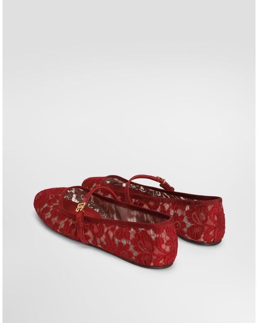 Dolce & Gabbana Red Ballerina