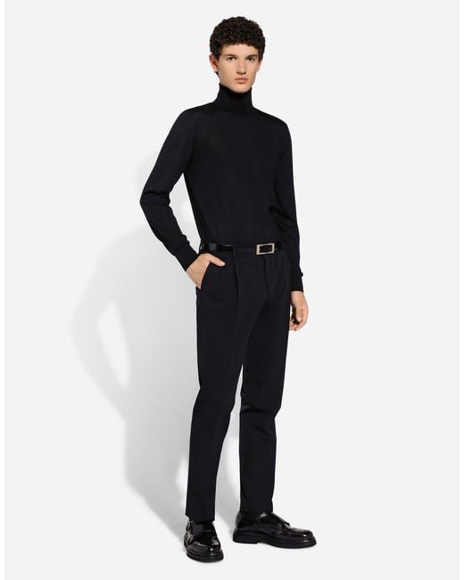 Dolce & Gabbana White Brushed Calfskin Belt for men