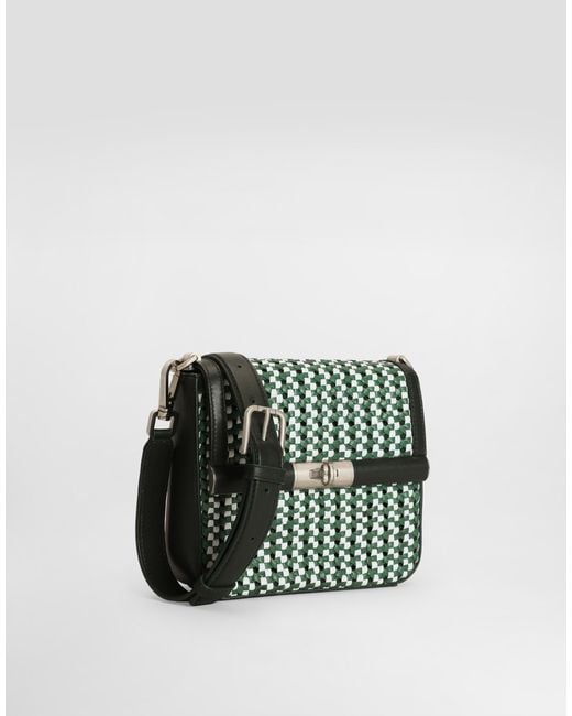 Dolce & Gabbana Green Woven Bag for men