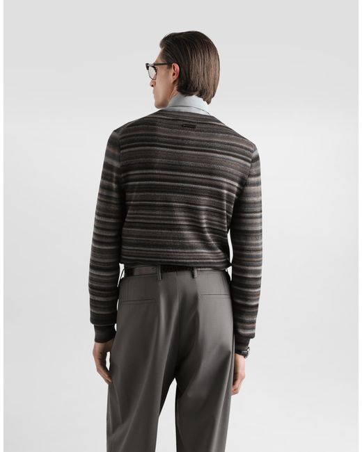 Dolce & Gabbana Black Pull Colloquadro M/L for men