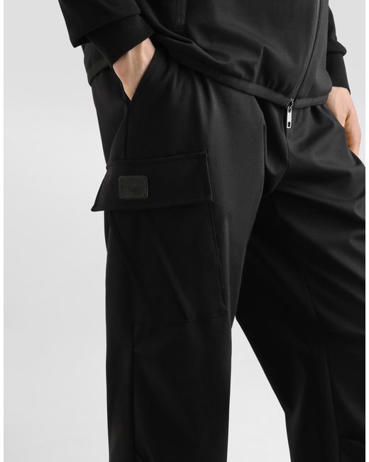 Dolce & Gabbana Black Pantalone for men