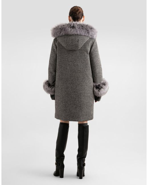 Dolce & Gabbana Gray Ribbed Sweater