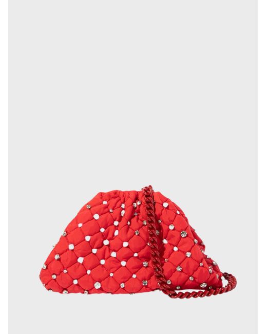 Clutch Mini di Maria La Rosa in Red