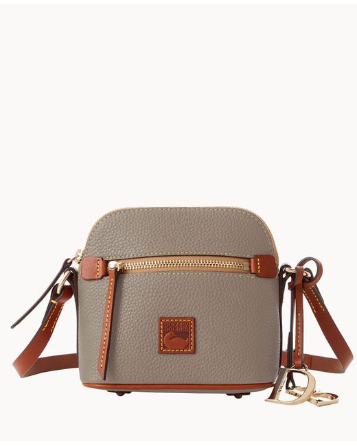 pebble grain domed crossbody