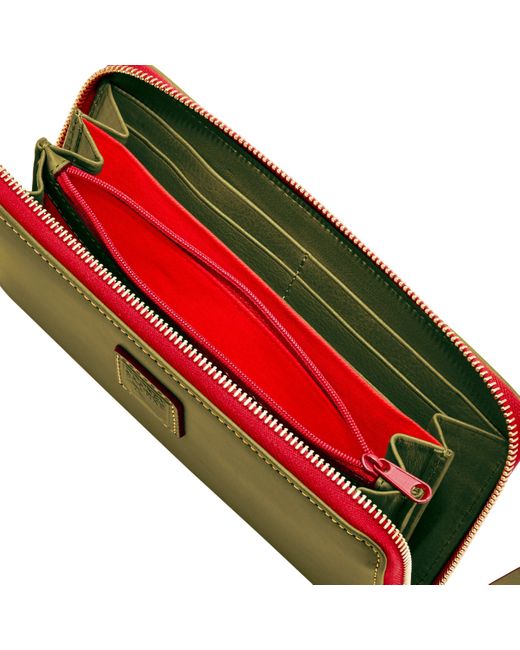florentine large zip around wristlet