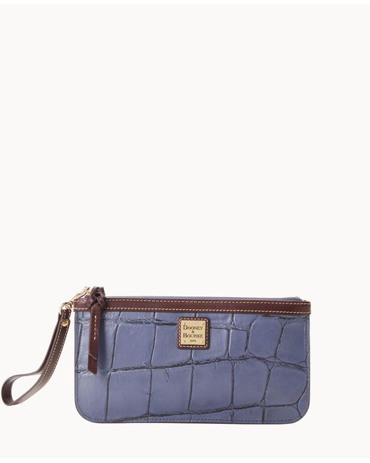 Dooney & Bourke Denison Clutch Wristlet in Blue Lyst