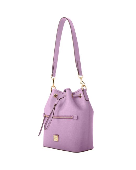 saffiano drawstring