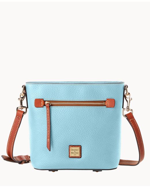 Dooney & Bourke Pebble Grain Small Zip Crossbody in Blue Lyst