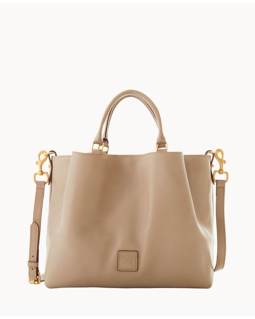 Dooney & Bourke Florentine Large Barlow in Light Taupe (Gray) | Lyst