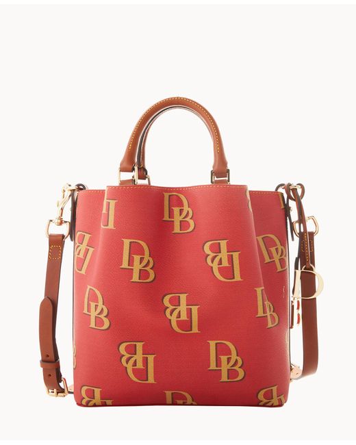 Dooney & Bourke Monogram Small Barlow in Red | Lyst