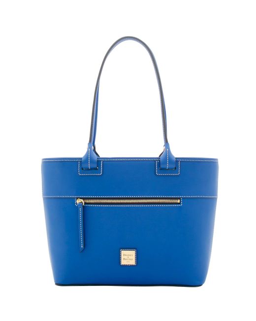 Dooney & Bourke Leather Beacon Zip Tote in French Blue (Blue) Lyst