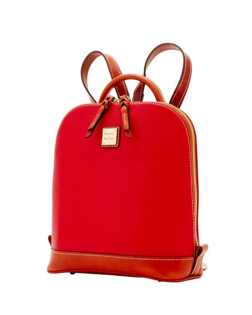 pebble grain zip pod backpack