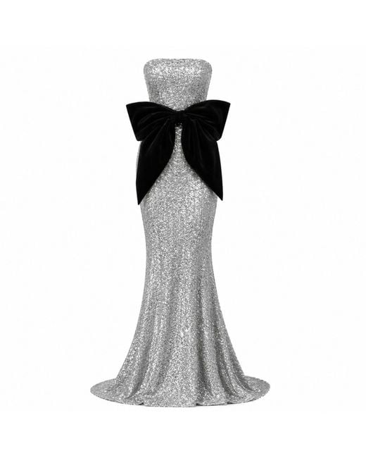 Ashley Stambouli Gray Indira Dress