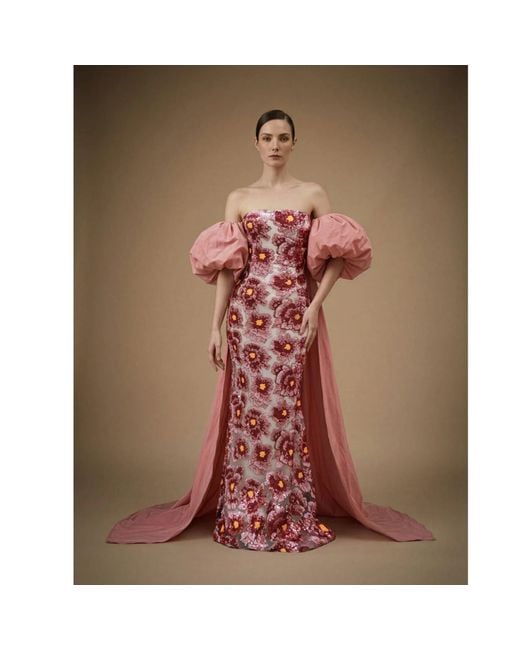 Ashley Stambouli Red Kaspia Dress