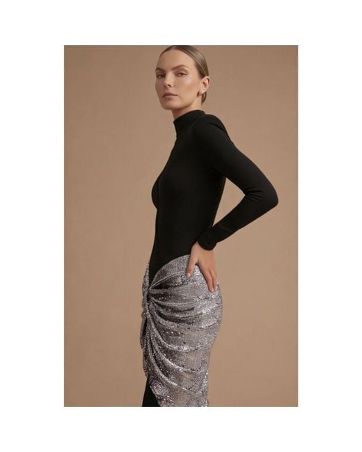Ashley Stambouli Black Andrina Dress