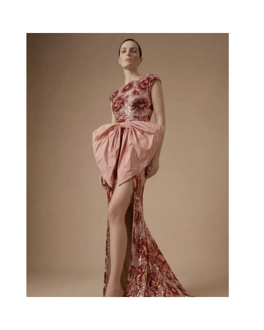 Ashley Stambouli Pink Coralia Dress