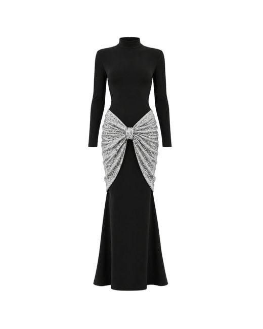 Ashley Stambouli Black Andrina Dress