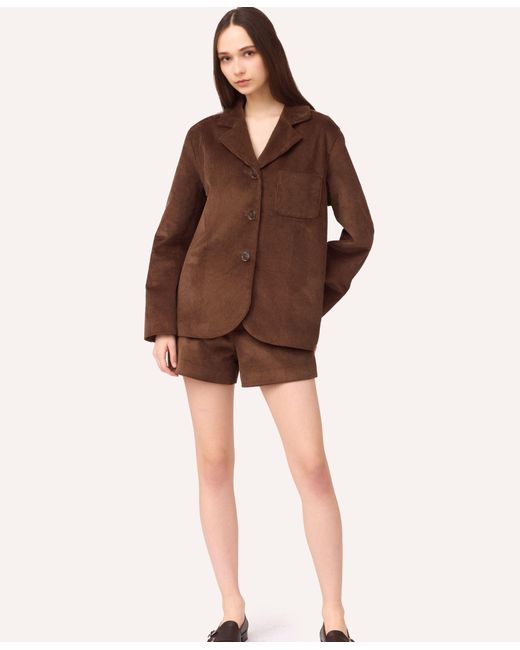 SOTROPA Brown Velvet Blazer