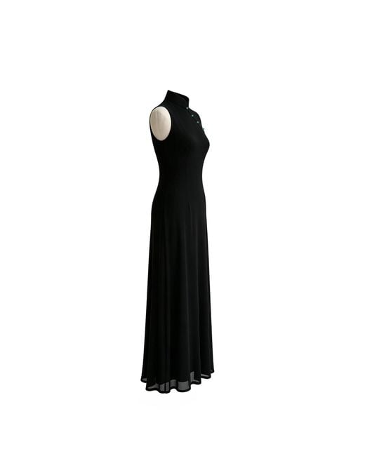 QIPOLOGY Black Mesh Dress