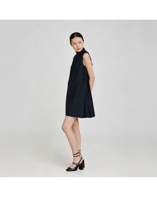QIPOLOGY Blue Babydoll Dress