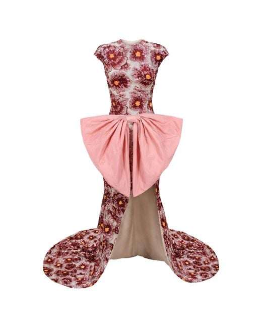 Ashley Stambouli Pink Coralia Dress