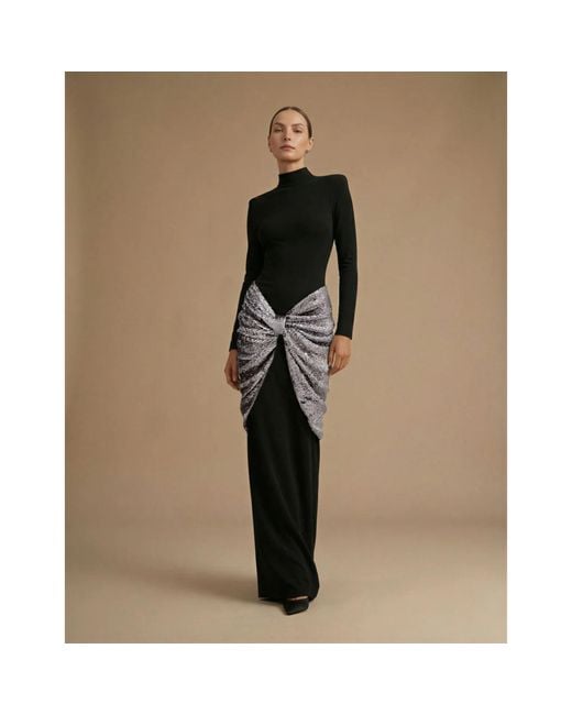 Ashley Stambouli Black Andrina Dress