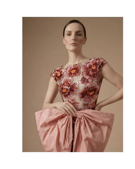 Ashley Stambouli Pink Coralia Dress