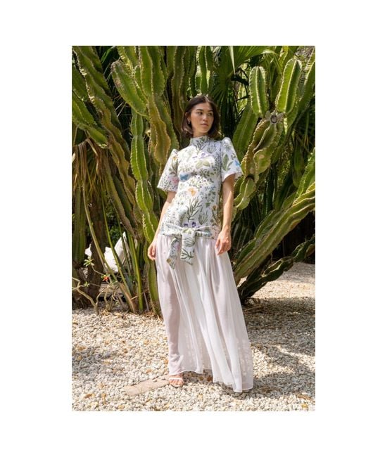Ashley Stambouli Natural Blaze Dress
