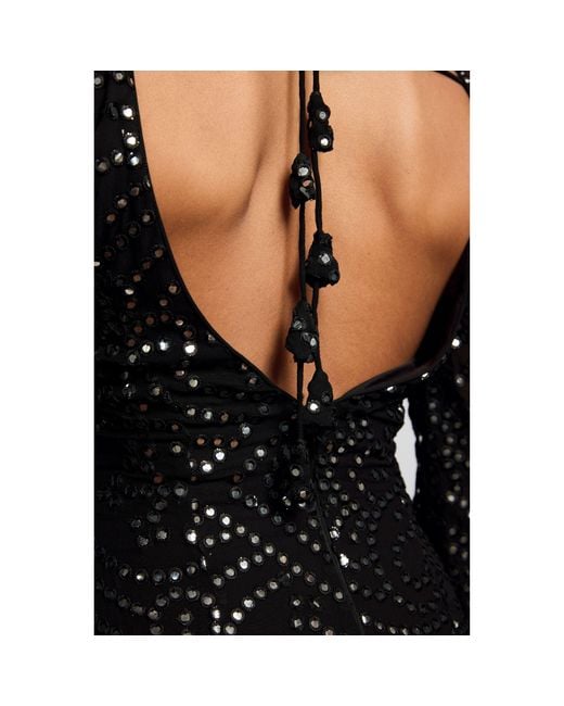 International Appeal Black Patra Mermaid Maxi Dress