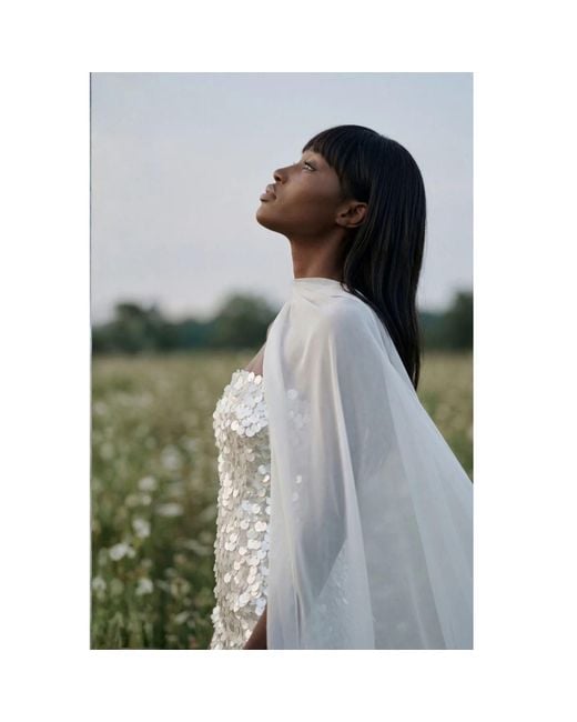 Ashley Stambouli White Perla Dress