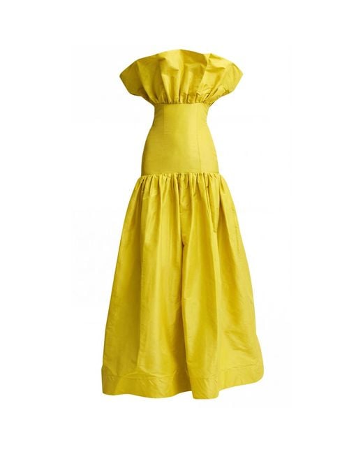 Ashley Stambouli Yellow Celeste Dress