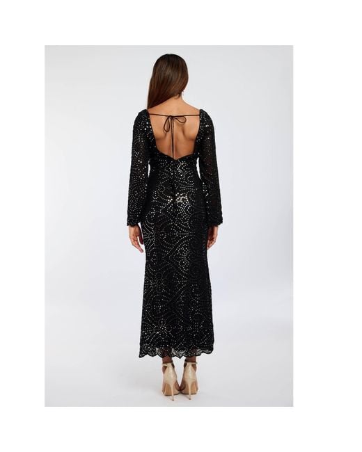 International Appeal Black Patra Mermaid Maxi Dress