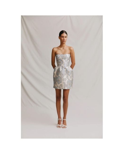 Ashley Stambouli Gray Zoe Dress