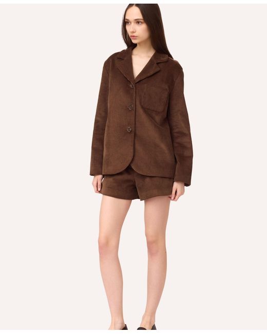 SOTROPA Brown Velvet Blazer