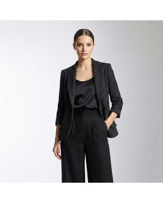 AVENUE No.29 Black Structured Blazer