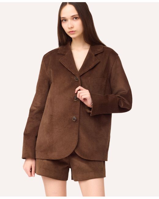 SOTROPA Brown Velvet Blazer