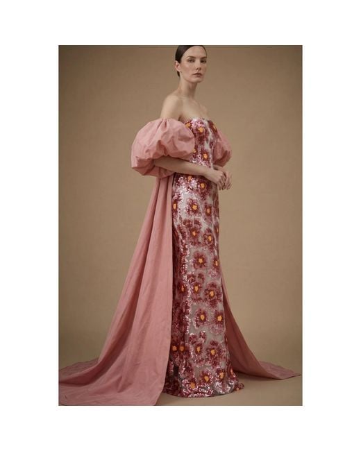 Ashley Stambouli Red Kaspia Dress