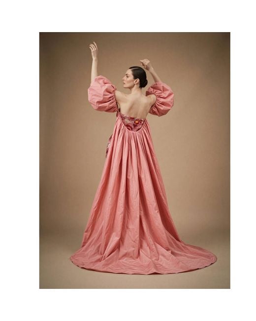 Ashley Stambouli Red Kaspia Dress