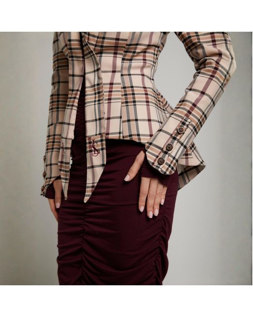 LIZ SKORSIS Brown Malinda Tailored Blazer
