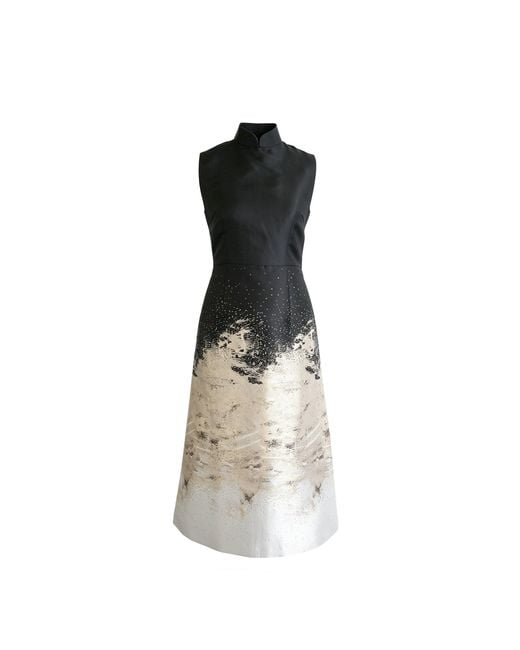 QIPOLOGY Black Gradient Qipao