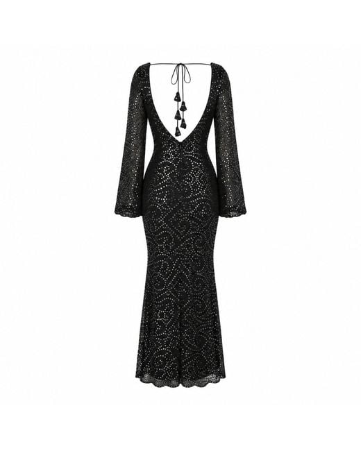 International Appeal Black Patra Mermaid Maxi Dress