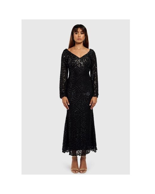 International Appeal Black Patra Mermaid Maxi Dress