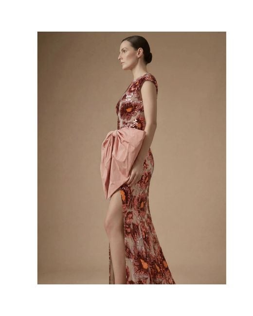 Ashley Stambouli Pink Coralia Dress
