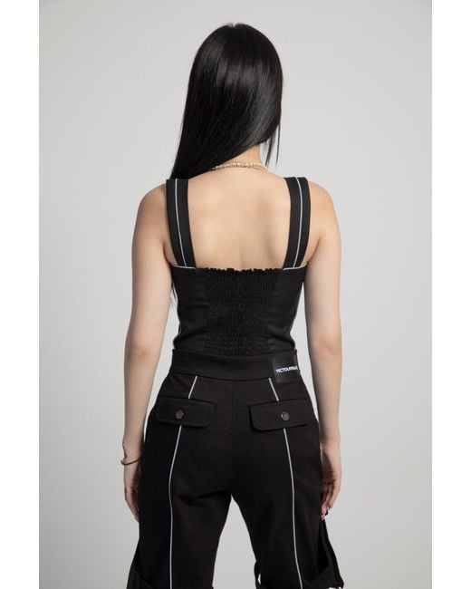 VICTOURRIAHZ White Reflective Lined Corset
